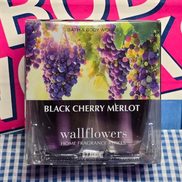 BBW Black Cherry Merlot Wallflower Fragrance Refill Set - Picture 1 of 2